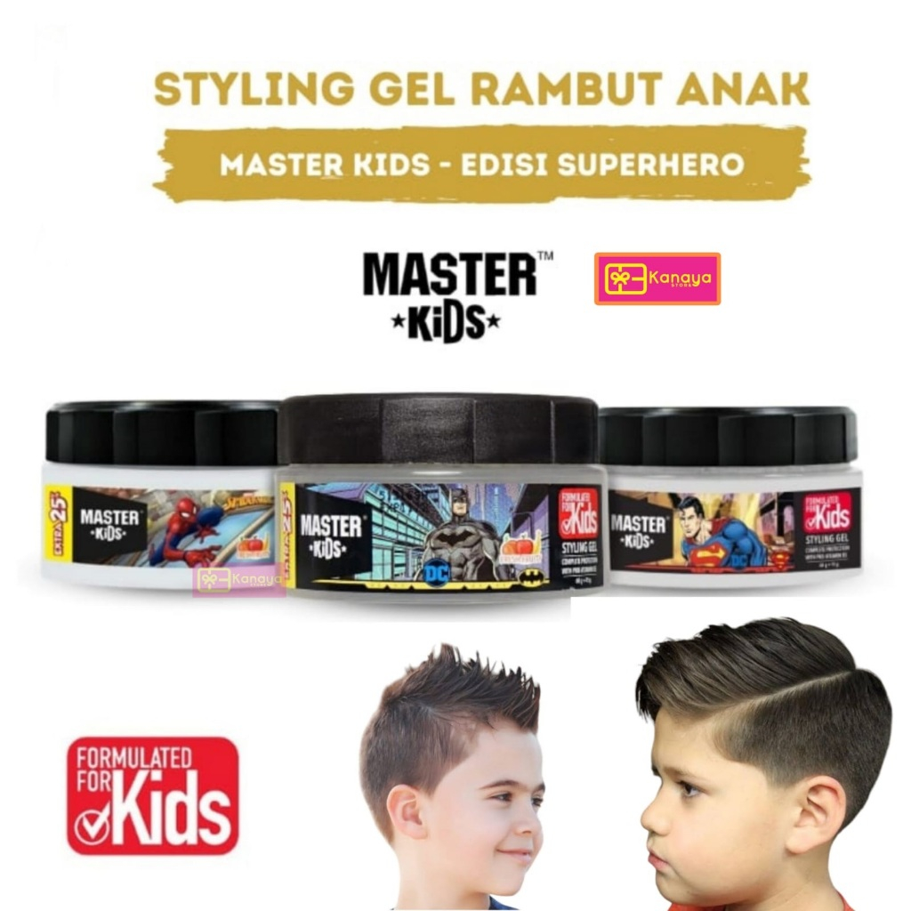 Master Kids Styling Gel / Minyak Rambut Anak / Pomade Anak Karakter