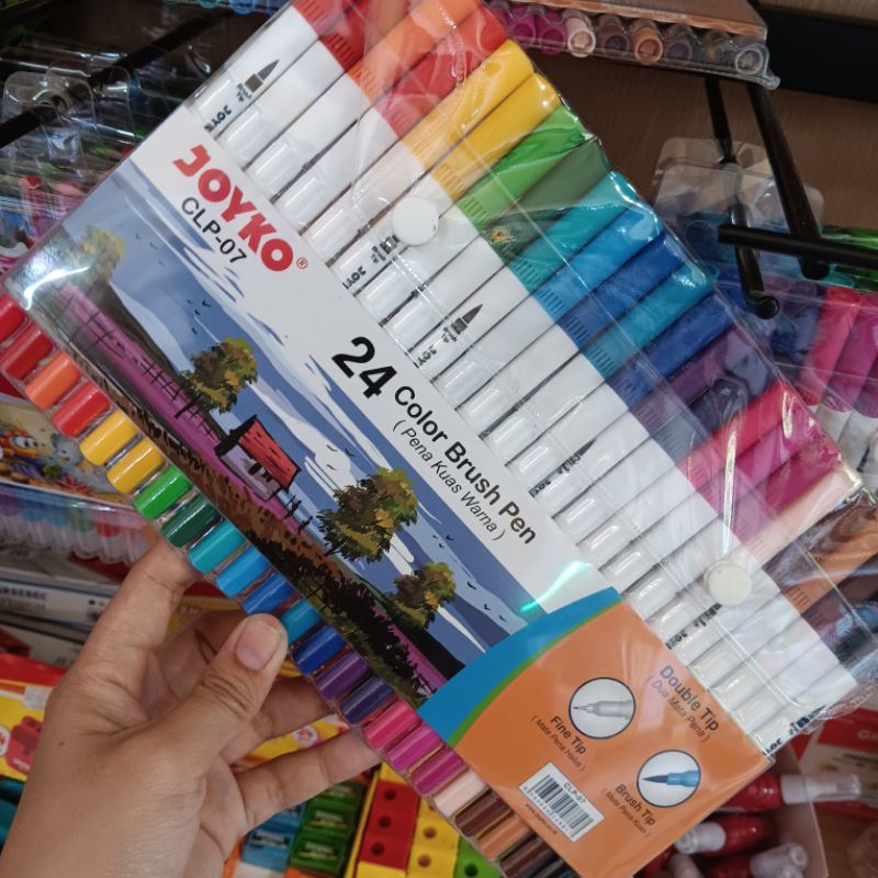 

COLOUR BRUSH PEN 24 WARNA JOYKO MURAJ GROSIR