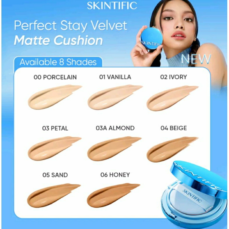 skintific cushion biru/refil