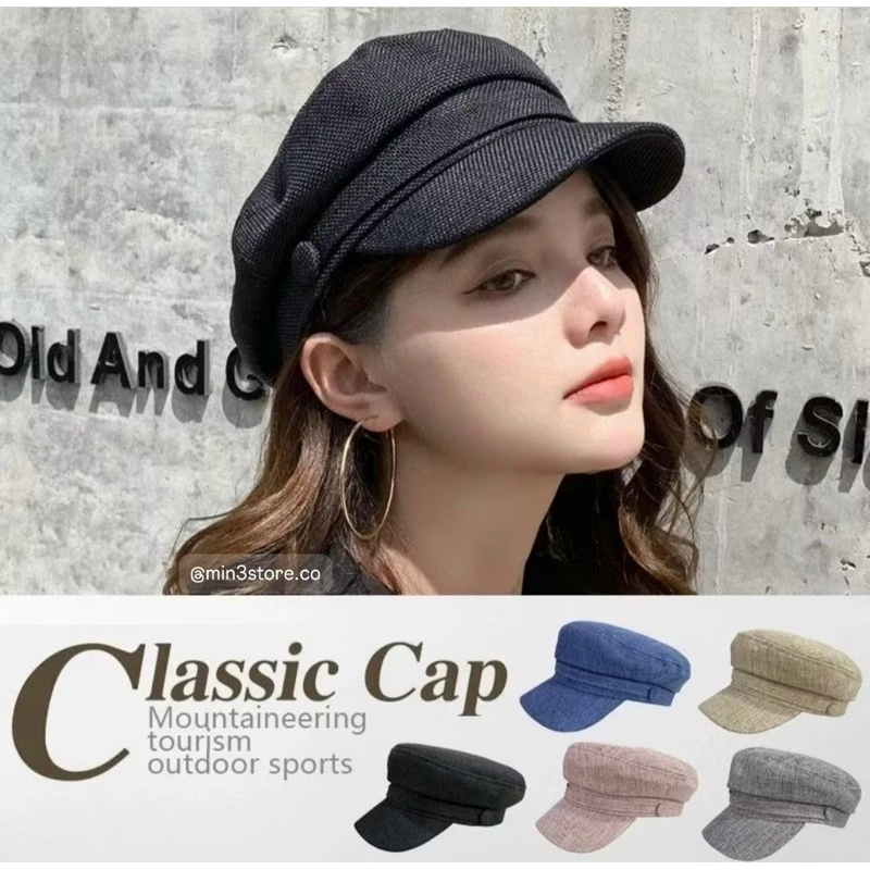TOPI WANITA FASHION KOREA | TOPI GOLF OKTAGONAL ALA KOREA