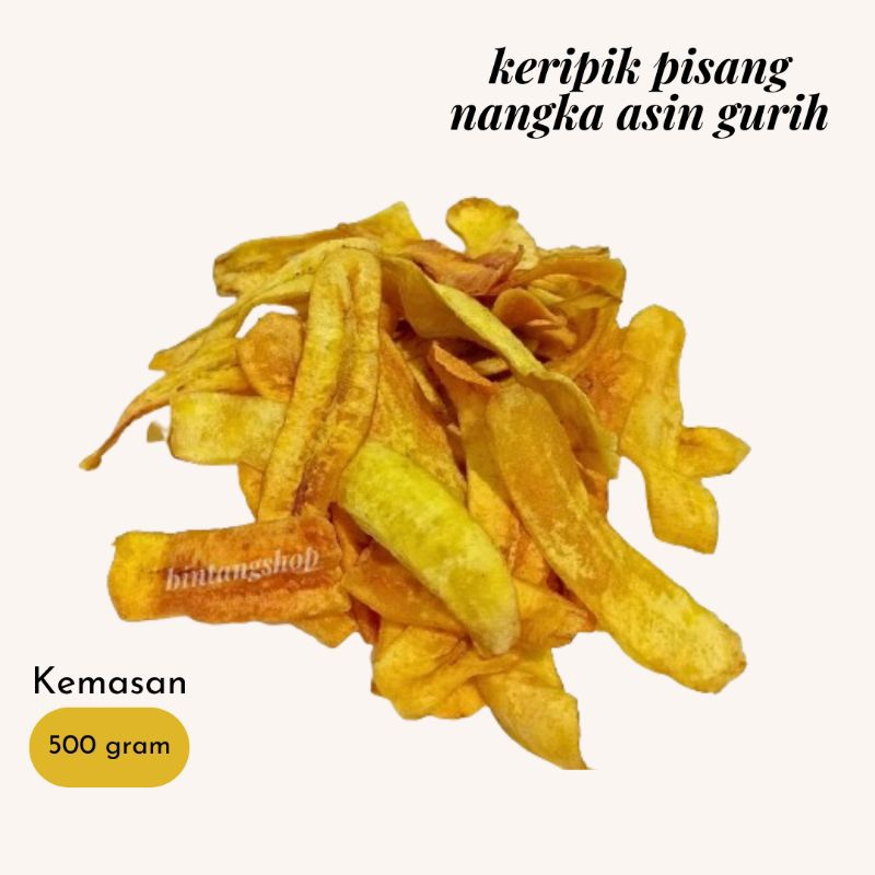 

keripik pisang asin gurih - 500GRAM