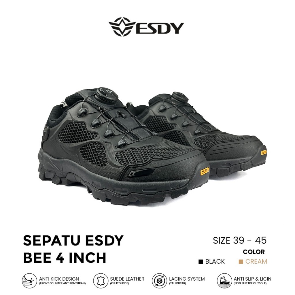 Sepatu Tactical Esdy Bee Boots Outdoor Pria Ringan Anti Slip Hiking Tactical