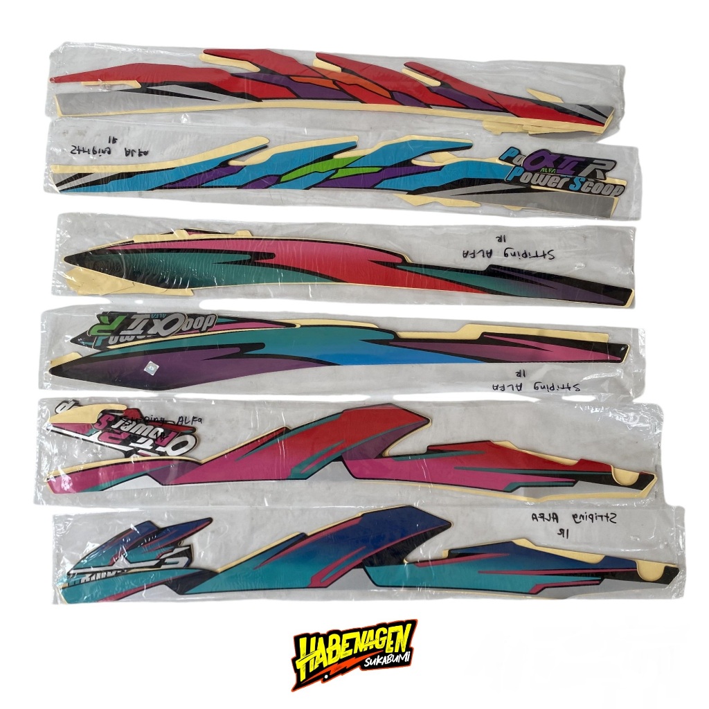 STRIPING ALFA 1994 | striping stiker sticker lis list polet decal cover kaper kafer kaver body bodi 