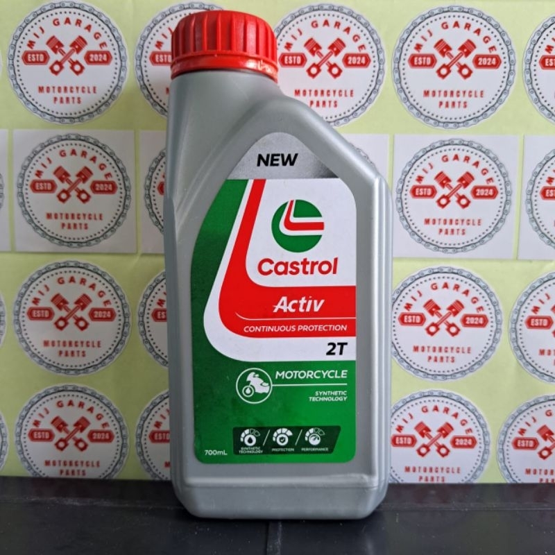 oli 2T castrol aktif 700ml/oli samping ninja/satria RU/force1/tornado