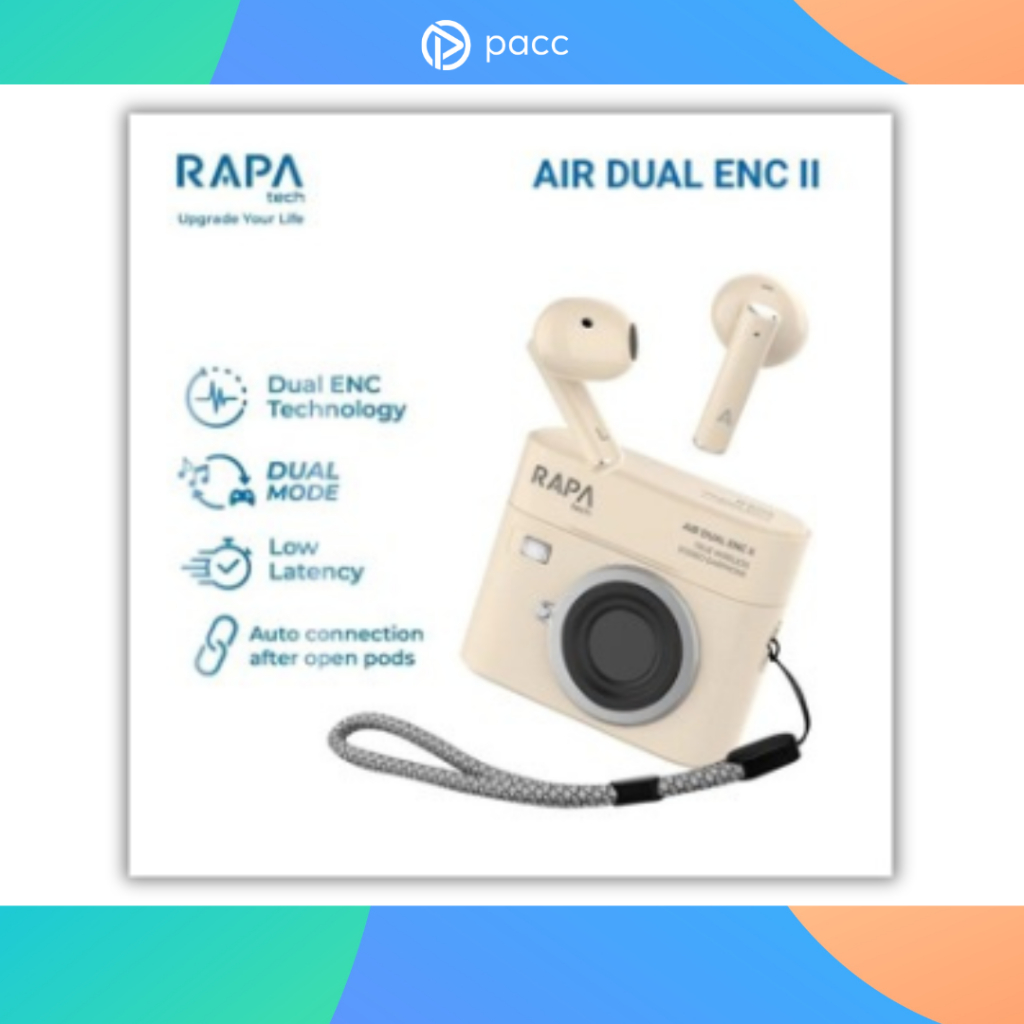 RAPAtech Air Dual ENC II TWS Headset Bluetooth 5.3 RAPA TW2061