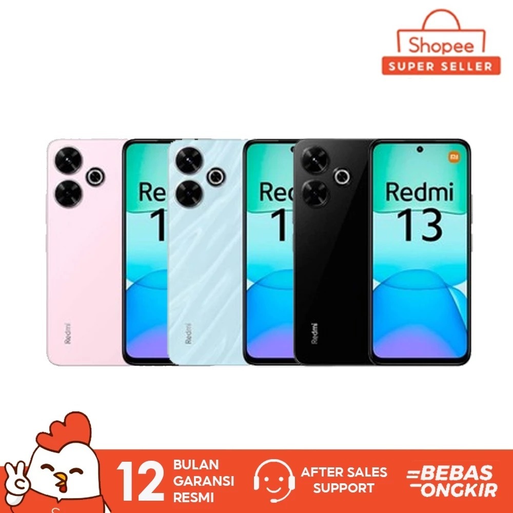 Xiaomi Redmi 13 8/128GB 8/256GB Garansi Resmi Xiaomi Indonesia