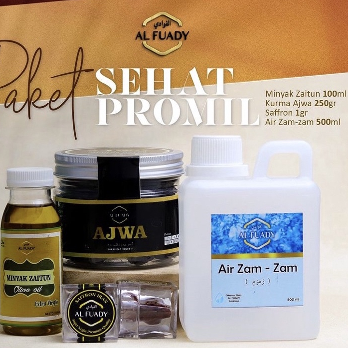 Paket Sehat Paket Promil | Ajwa Saffron ZamZam Zaitun