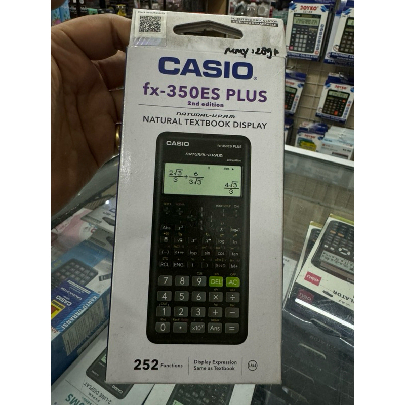 

Casio Calculator scientific fx 350 ES plus 2nd edition
