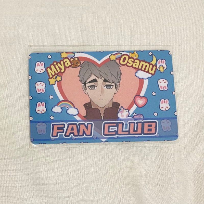 haikyuu miya osamu fan club card | BACA DESC (id card)