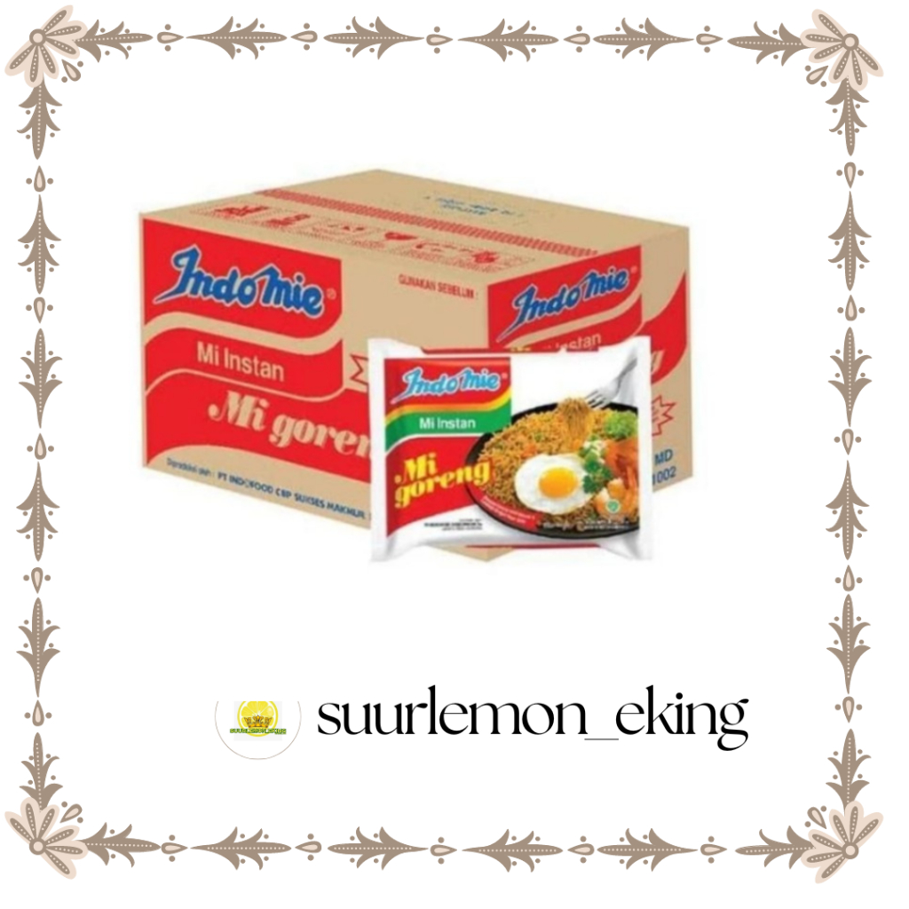 

Indomie Goreng Mie Instan 85gr [40 Pcs / Karton / Dus] // suurlemon_eking