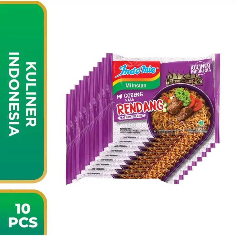 

Indomie Mi Instan Goreng Rendang 91g 10pcs