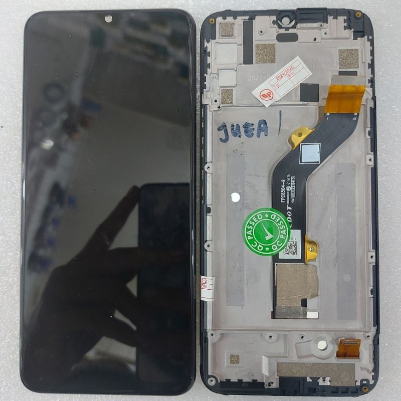 LCD ITEL VISION 1PLUS/L6501/VISION 1PRO/L6502+FRAME(HITAM) ORI 100%