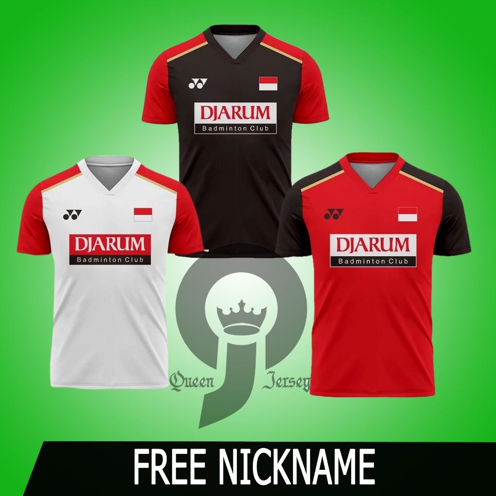 JERSEY BADMINTON INDONESIA DJARUM free nama