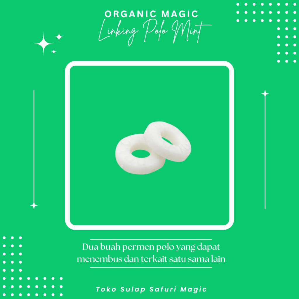 Alat Sulap Linking Polo Mint - Sulap Permen - Linking Ring - Toko Sulap