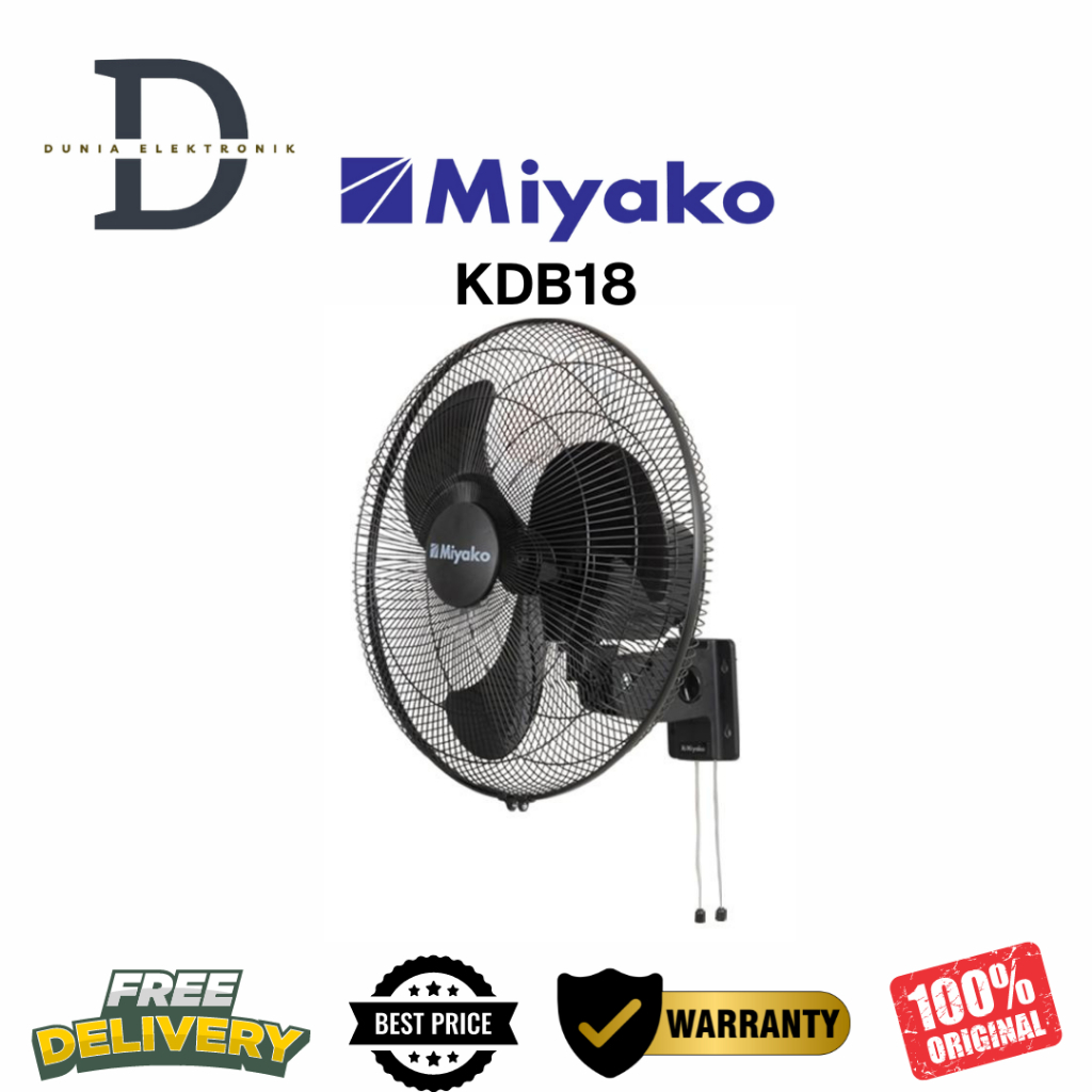 KIPAS ANGIN DINDING MIYAKO - KDB 18 - 18 INCH