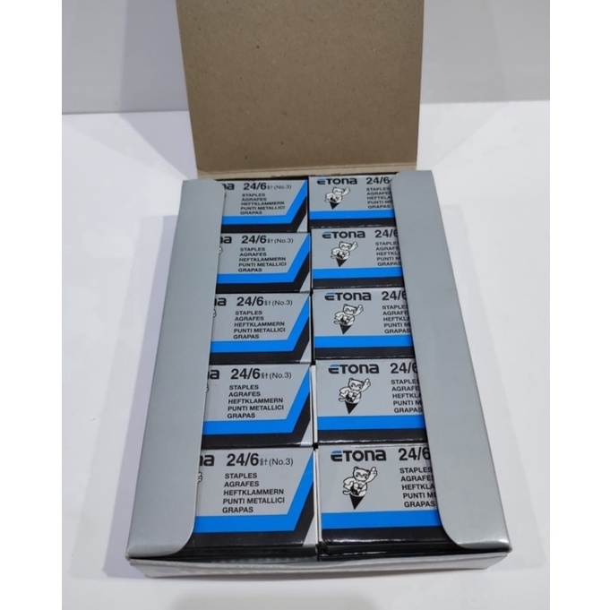 

TERMURAH 246 Staples 2 box STAPLES ETONA STAPLES no 3 ORI Produk Lokal garansi seumur hidup