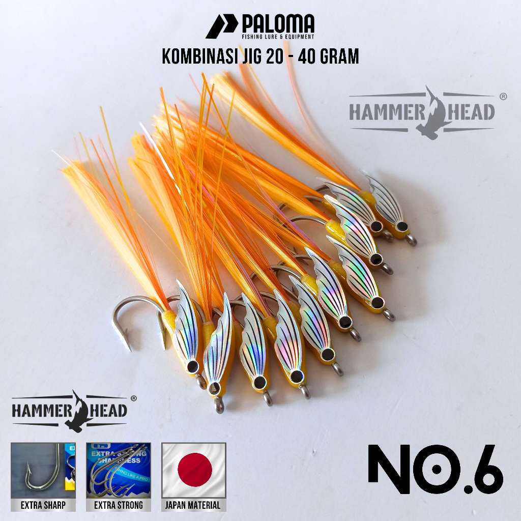 Sabiki Resin Wing No.6 (isi 2 kail) Umpan Kotrekan