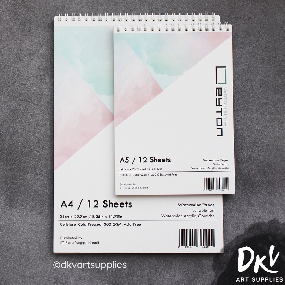 

Leyton Watercolor Sketchbook Cellulose 3gsm A5 A4