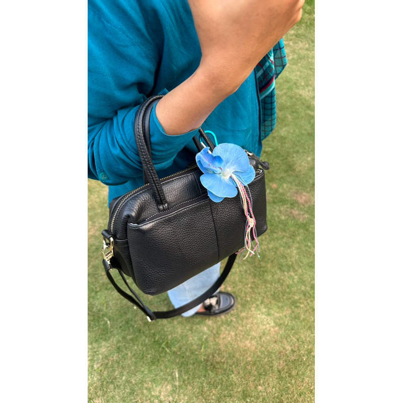 charm bag orchid/orchid choker/orchid belt/orchid necklace