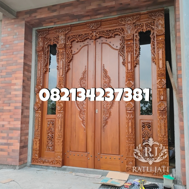 TERLARIS!! PINTU GEBYOK MINIMALIS JATI ASLI UKIR JEPARA | Gebyok Minimalis