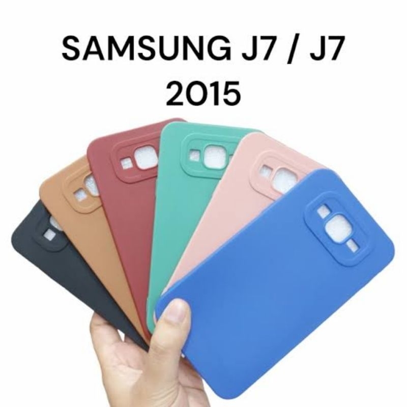 Case Macaron Samsung J7 2015 / J7 Core Softcase Pro Kamera
