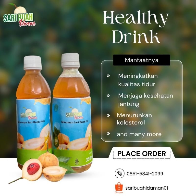 

Sari Buah Pala 350ml - Minuman Sehat