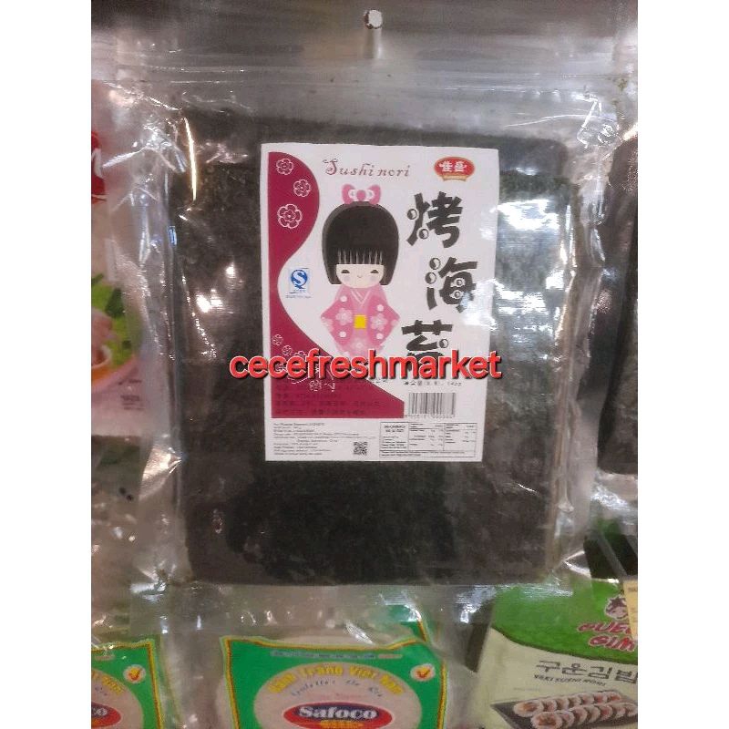 

Jual rumput laut nona sushi nori pack 145 gr