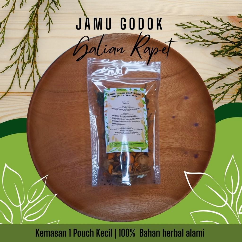 

Jamu Godok Tradisional Galian Rapet Kemasan Pouch