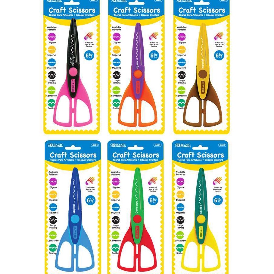 

CEPAT Gunting Motif Zigzag Pinking Scissors BAZIC Paper Shaper