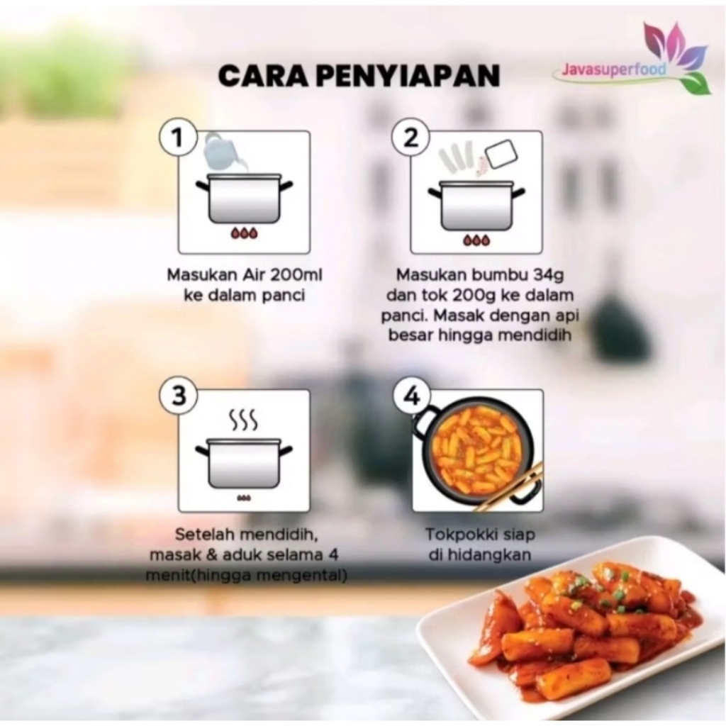 

Dry Tokpokki Kue Teuck - Korean Rice Cake Tteokbokki - Kue Beras Korea - 1kg - Halal