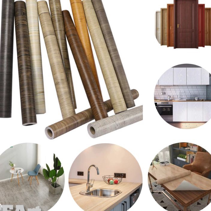 BURUAN ORDER GAN Wallpaper Stiker Kayu Lemari Meja Dinding Lantai Keramik Pintu Triplek Dapur Anti M
