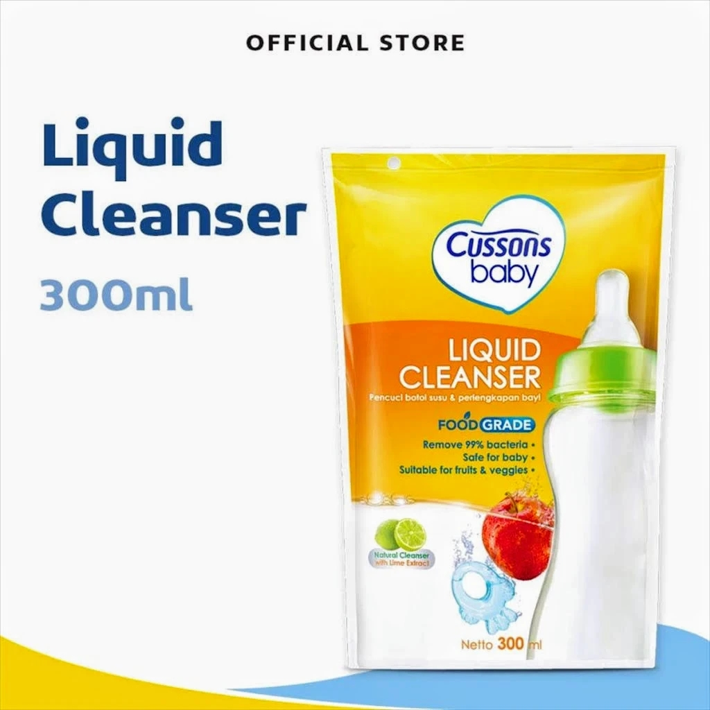 Cussons baby Liquid Cleanser 300ml/ cussons sabun cuci botol
