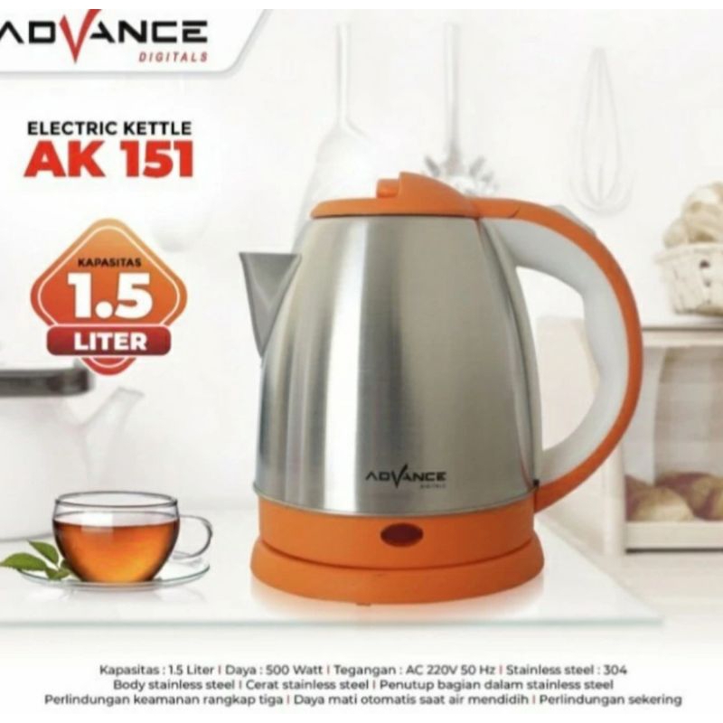 KETTLE LISTRIK / CERET LISTRIK ADVANCE HIGH QUALITY