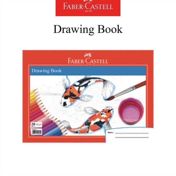 

Buku gambar Drawing book a4 fish faber castell