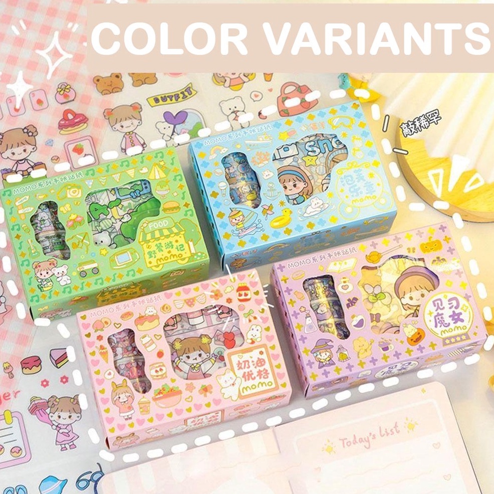 

Hemat Akhir Pekan Stiker Box Mini 1 Lembar Dan 4 Roll TZ42 Motif Kartun Korea Box PVC Anti Air Sticker Decorasi PACKAGING MINI BOX SIMPLE CUTE A73