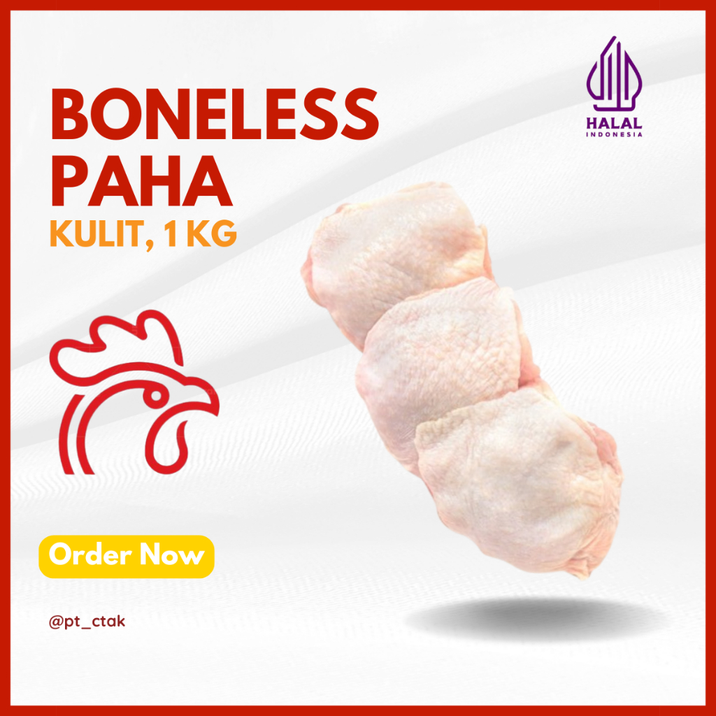 

Daging Ayam Fillet Boneless Paha Kulit (FRESH & FROZEN) Kemasan 1kg