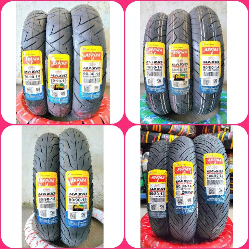 Ban Matic Aspira Tubeless 70/90-14  ban 80/90-14 ban 90/90-14 ban 80/80-14 ban 90/80-14 ban 100/80-1