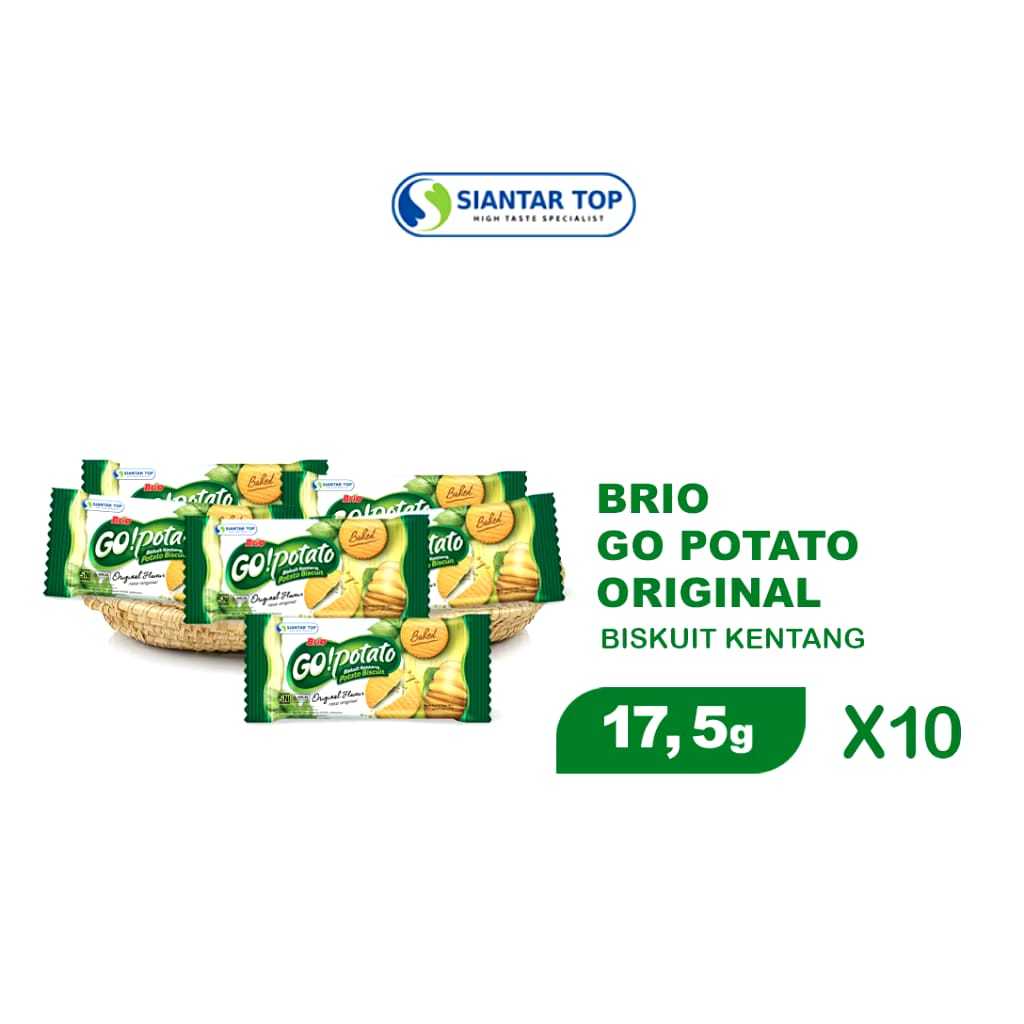 

Brio Go Potato | Isi 10 Pcs @ 17 Gr | Siantar Top