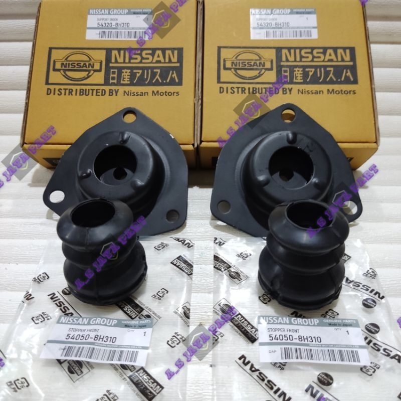 SUPPORT SHOCK DEPAN XTRAIL T30 + STOPPER DEPAN XTRAIL T30 4PC ORIGINAL