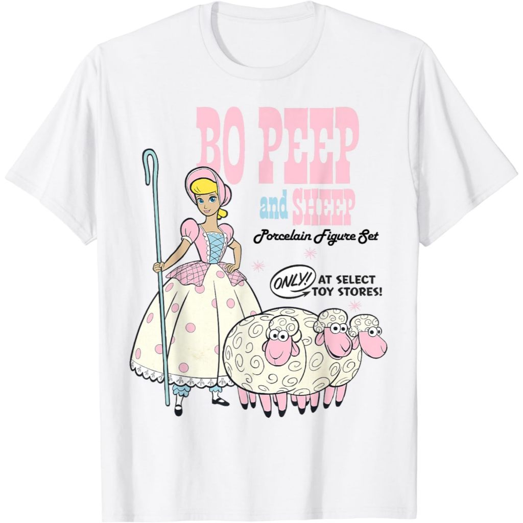 BAJU KAOS DISTRO Disney Pixar Toy Story 4 Bo Peep and Sheep Advertisement T-Shirt