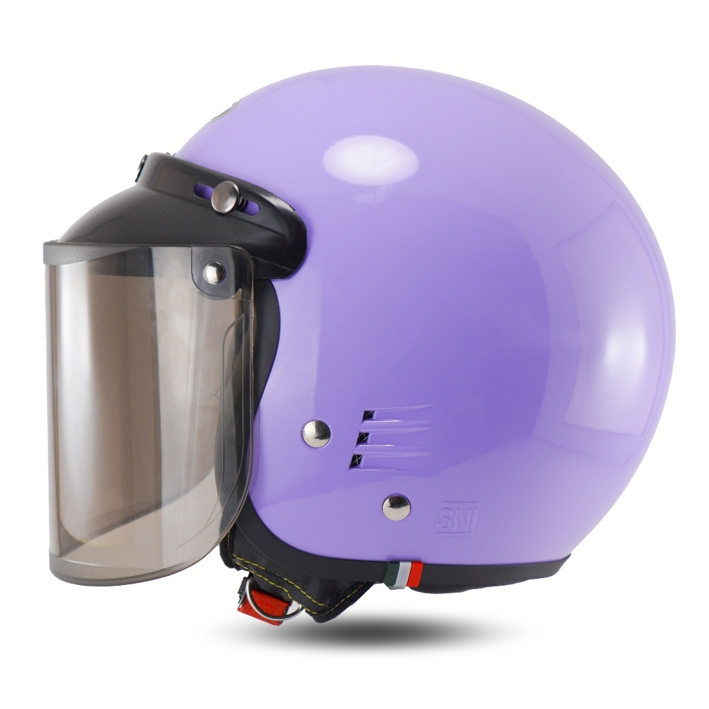 Helm Bogo Retro Guard dewasa Aesthetic Wanita Pria Sudah SNI