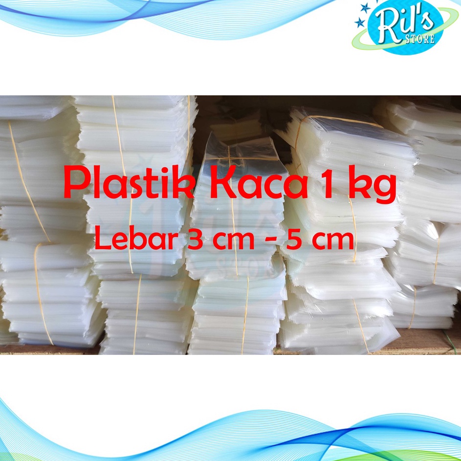 

Plastik OPP Kaca 3cm 5cm Souvenir Plastik Bening Aksesoris Tanpa Lem Per 1 KILO Ukuran Lebar 3 cm 5 cm
