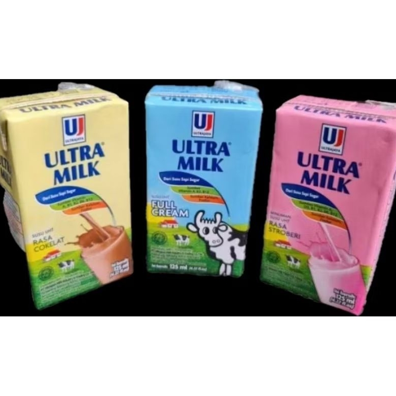 

susu ultra milk uht kemasan 125ml