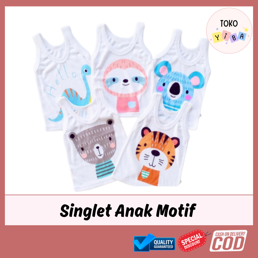 TokoYiba TERMURAH Singlet Bayi Kaos Dalam Anak / Baju Kaos Dalam Anak Bayi