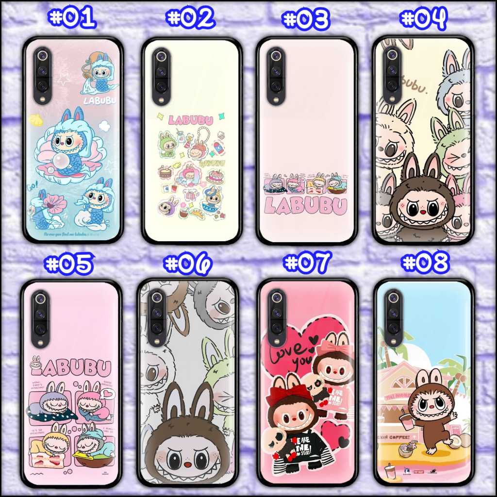 SAMSUNG NOTE 10 , NOTE 10+ , NOTE 10 LITE PREMIUM SOFT CASE GLASS MOTIF LABUBU