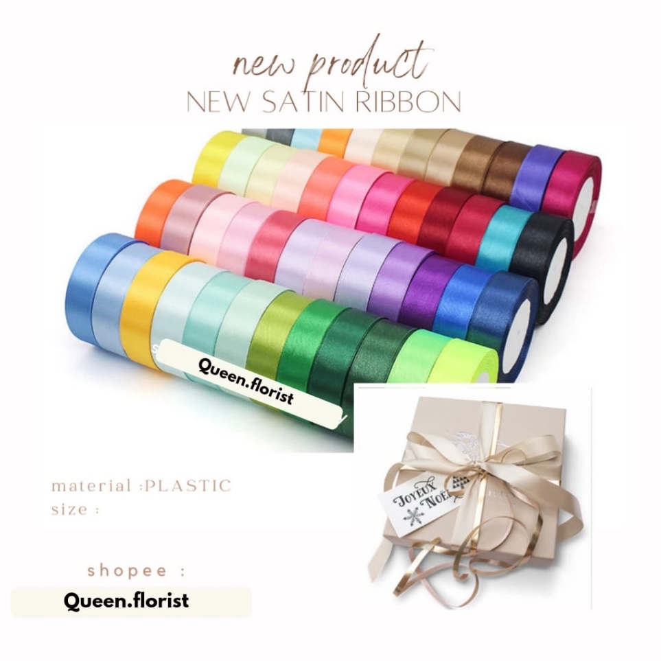 

TERLARIS 1ROLL NEW SATIN RIBBON BANDANA PITA HAMPERS PITA GROSSGRAIN IMPORT PITA SATIN RUFFLE KOREA PITA GELOMBANG PITA SATIN IMPORT SEDANG LEBAR 25CM PREMIUM ECER PER METER PITA KADO GIFT BOUQUET BUNGA DEKORASI