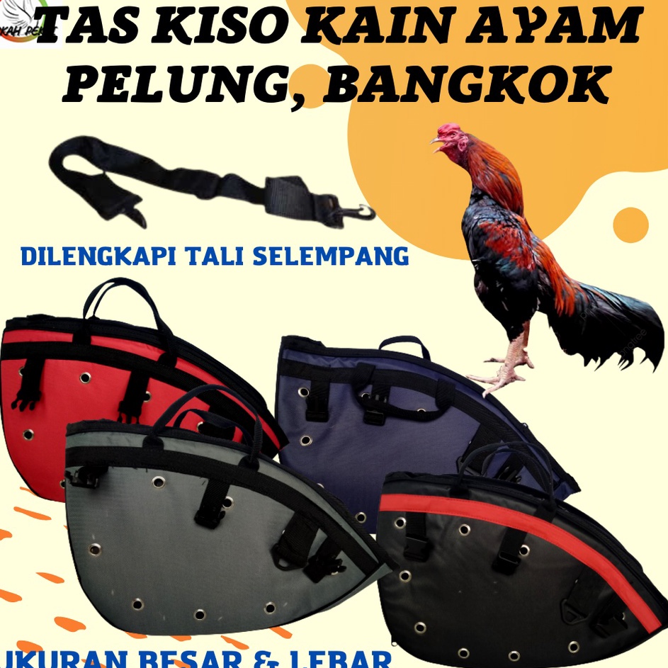 Borong Irit  TAS KISO KAIN UNTUK AYAM PELUNG BANGKOK UNGGAS UKURAN BESAR LEBAR BAHAN TEBAL KUAT BERK