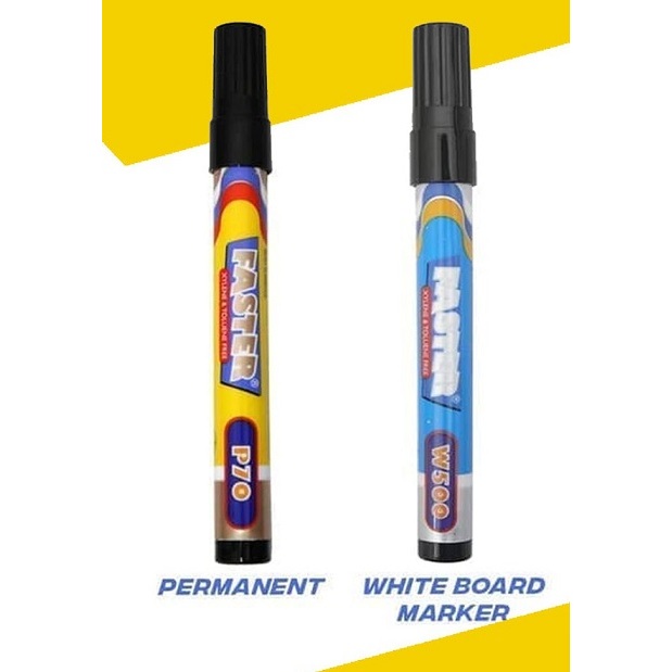 

Spidol Murah Faster / Spidol permanen merk Faster P70 / Spidol Faster Boardmarker W500