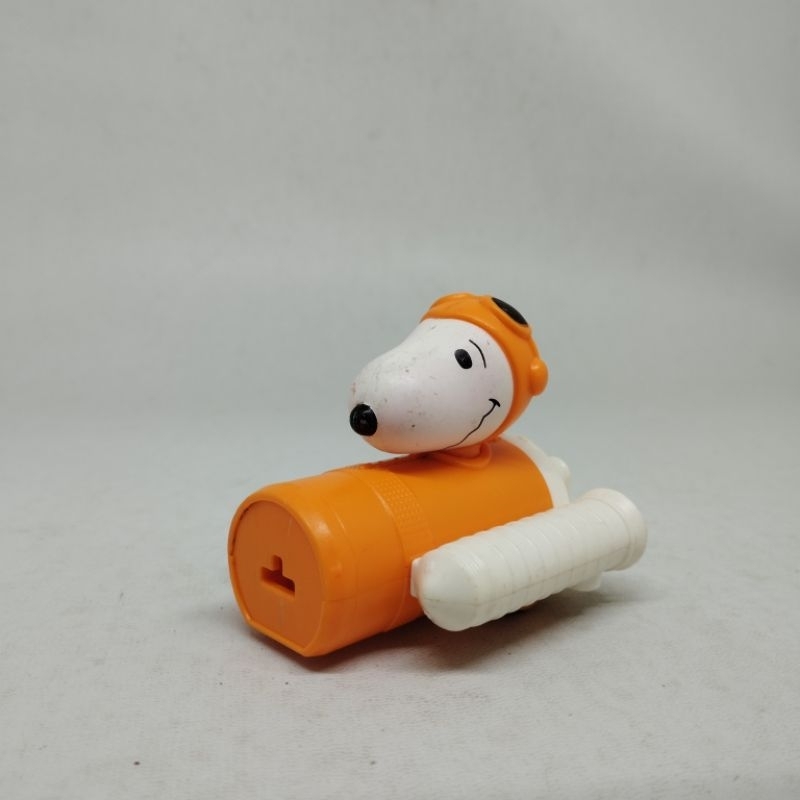 Figure Snoopy Pesawat Oranye