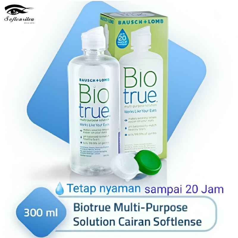 CAIRAN SOFTLENS BIOTRUE 300 ML / CAIRAN PEMBERSIH SOFTLENS / AIR PEMBERSIH SOFTLENS / AIR SOFTLENS B